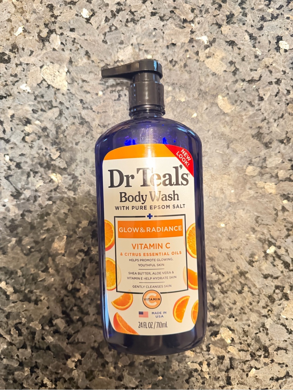 Dr Teal's Vitamin C Glow & Radiance Body Wash - Orange